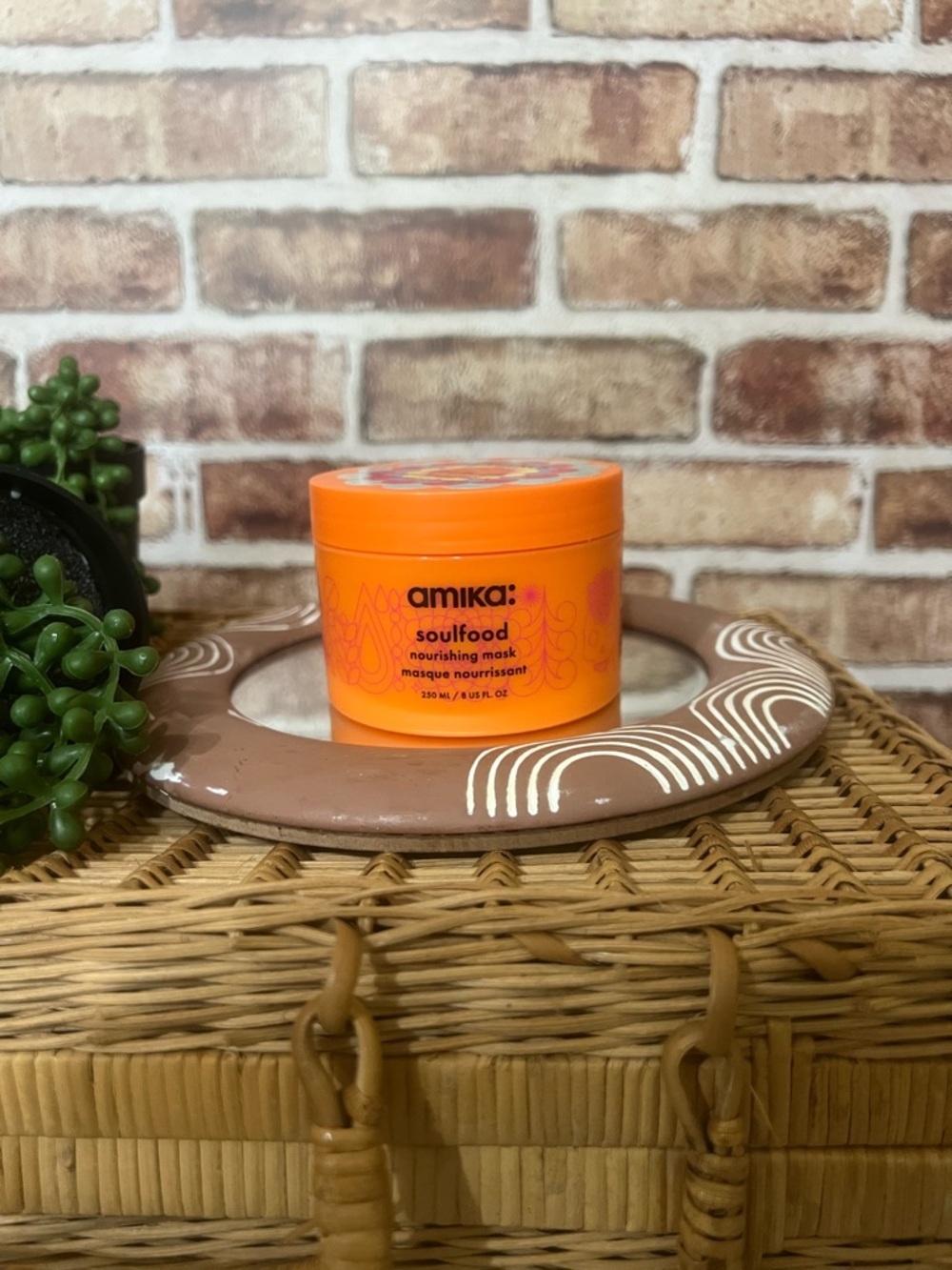 amika Soulfood Nourishing Mask - Vibrant Orange Jar